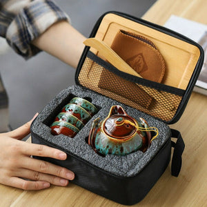 Ceramic Portable Tea Set acacuss