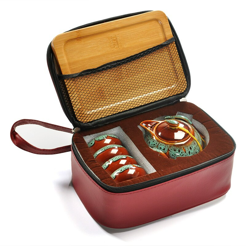Ceramic Portable Tea Set acacuss