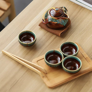 Ceramic Portable Tea Set acacuss