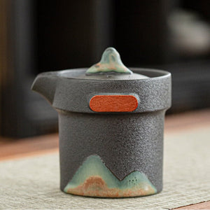 Ceramic Portable Travel Kung Fu Tea Set Home Office Zen Tea Teapot Gift - Travel Teaset with cups and TEA Caddy in Travel Bag acacuss