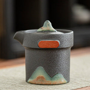 Ceramic Portable Travel Kung Fu Tea Set Home Office Zen Tea Teapot Gift - Travel Teaset with cups and TEA Caddy in Travel Bag acacuss
