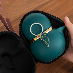 Ceramic Portable Travel Tea Set Outdoor acacuss