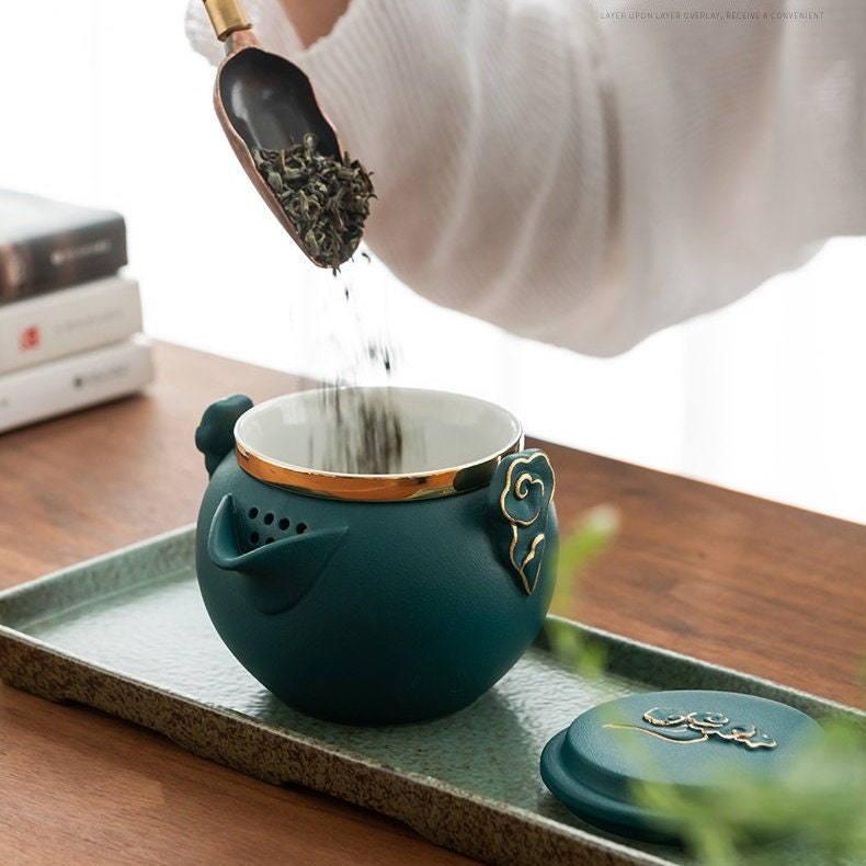 Ceramic Portable Travel Tea Set Outdoor acacuss
