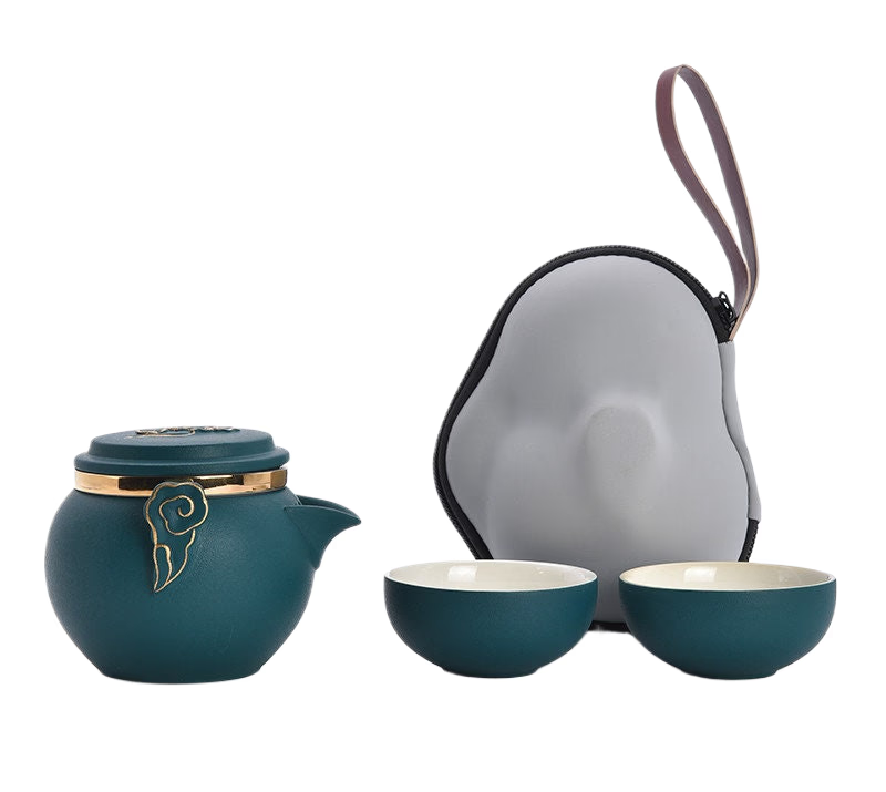 Ceramic Portable Travel Tea Set Outdoor acacuss