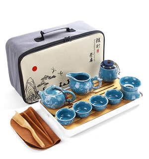 Ceramic Portable Travel Tea Set acacuss