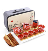 Ceramic Portable Travel Tea Set acacuss