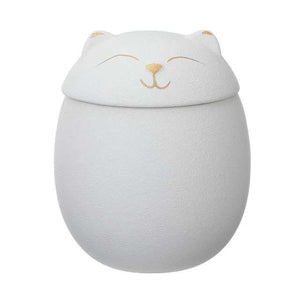 Ceramic Tea Caddy Cute Cat Pattern Portable Sealed Tea Leaf Containers Trave acacuss
