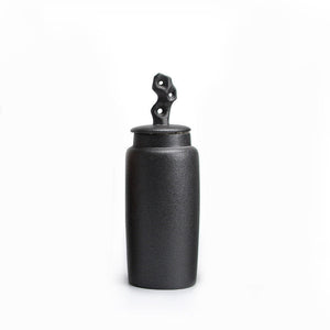 Ceramic Tea Caddy Retro Chinese Sealed Decoration Moisture-proof acacuss