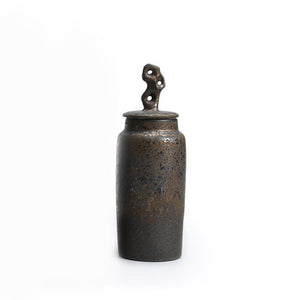 Ceramic Tea Caddy Retro Chinese Sealed Decoration Moisture-proof acacuss