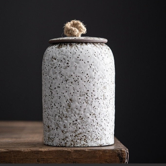 Ceramic Tea & Coffee Container Cans Canister | Retro Stoneware acacuss