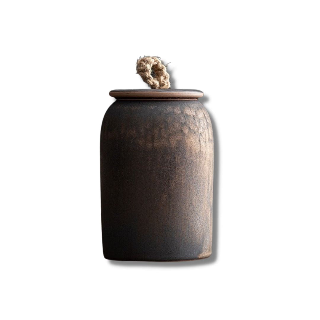 Ceramic Tea & Coffee Container Cans Canister | Retro Stoneware acacuss