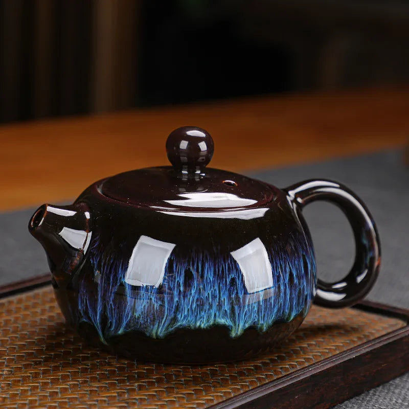 Ceramic Tea Set Chinese Kung Fu Tea Production Accessories One Pot of Four Cups of Best Tea Enthusiasts Holiday Gifts acacuss