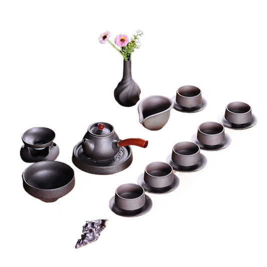 Ceramic Tea Set Side Pots Cup Set Kung Fu Tea Japanese Earthenware Tea Gift Tea Pot Set Tea Set Chinese Teaware Tea Ceremony Set acacuss