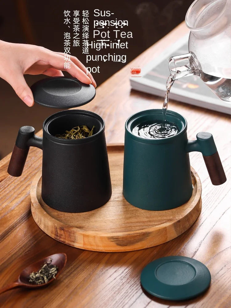 Ceramic Teacups Tea Separation Tea Cups Personalized Office Water Cups Male Drinking Tea Cups Tea Sets acacuss