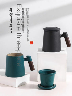 Ceramic Teacups Tea Separation Tea Cups Personalized Office Water Cups Male Drinking Tea Cups Tea Sets acacuss