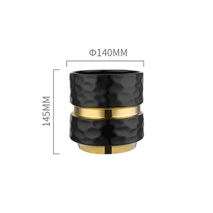 Ceramic Vase Black acacuss