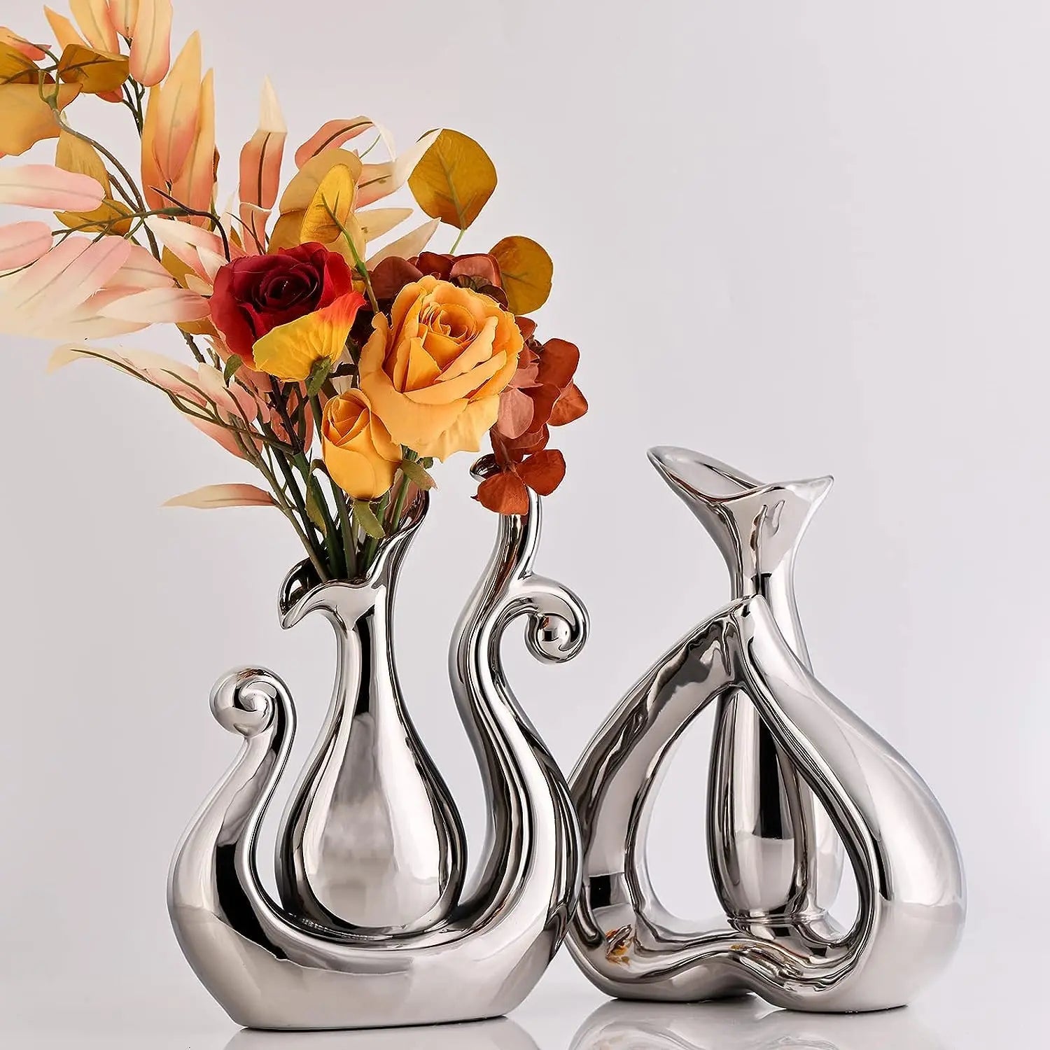 Ceramic Vase Nordic Style Living Room Decoration Creative Vase Decorative Home Art Dried Flower Accessories Wedding Gifts Living acacuss