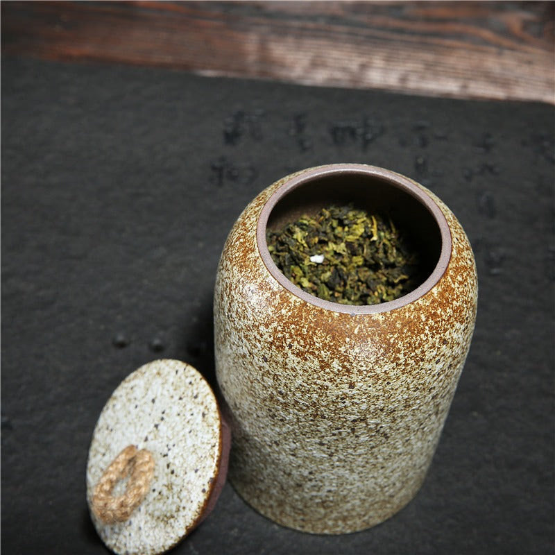 Ceramic airtight coffee canister acacuss