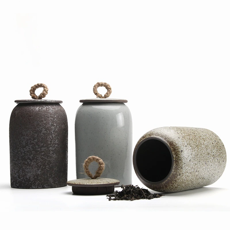 Ceramic airtight coffee canister acacuss