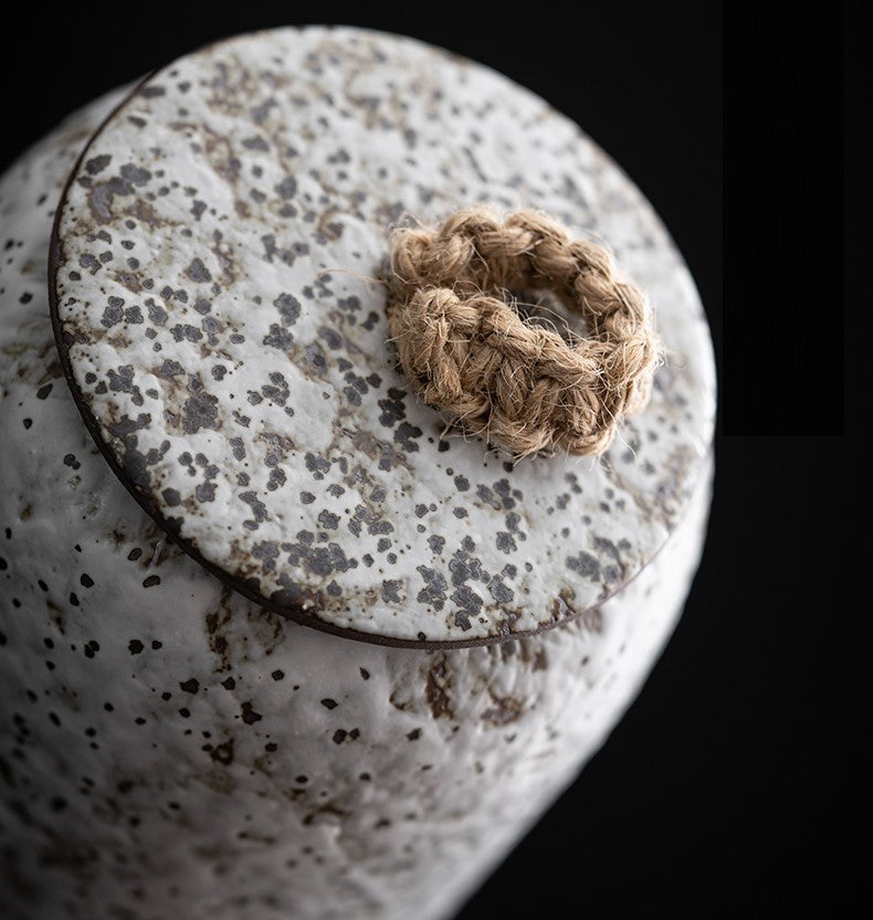 Ceramic airtight coffee canister acacuss