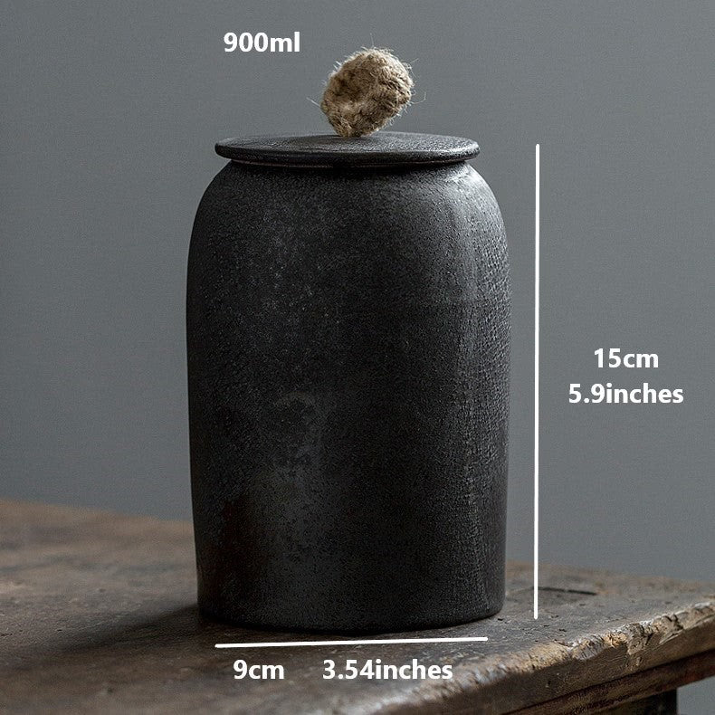 Ceramic airtight coffee canister acacuss