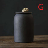 Ceramic airtight coffee canister acacuss