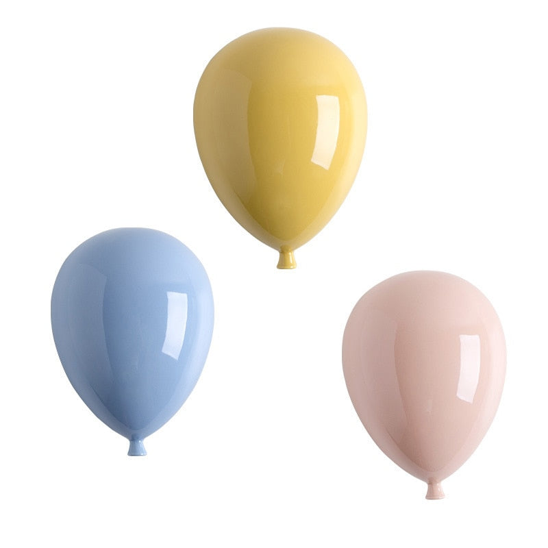 Ceramic balloon wall hanging decoration wall hanging art children's room decoration home decoration accessories sculpture gifts acacuss