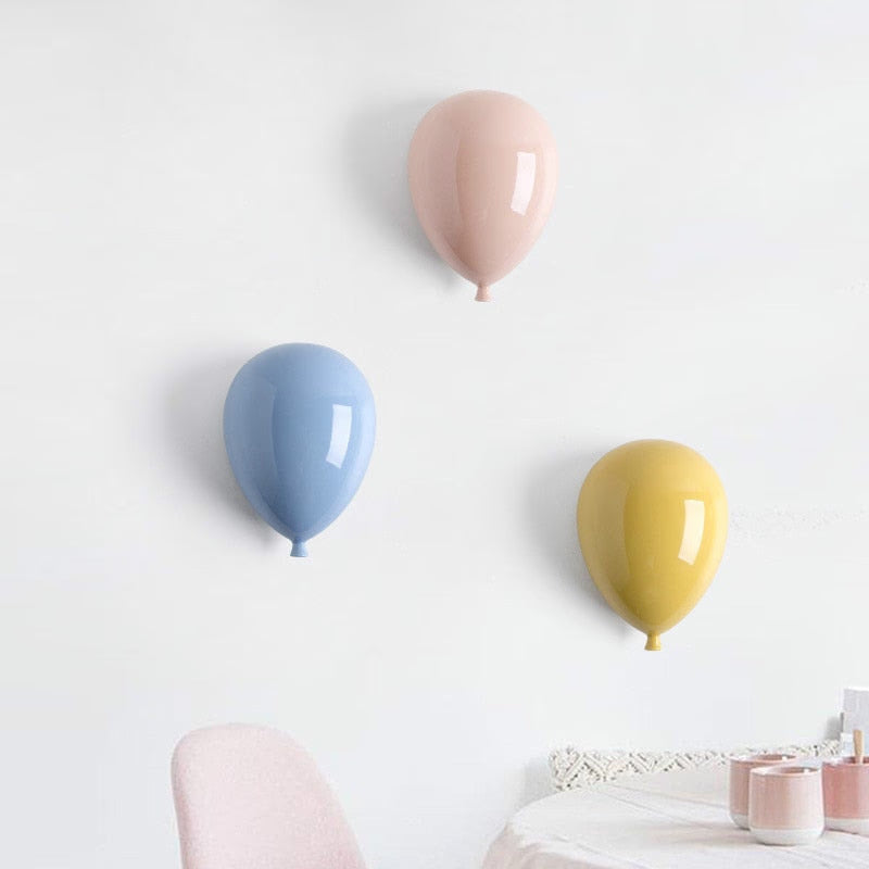 Ceramic balloon wall hanging decoration wall hanging art children's room decoration home decoration accessories sculpture gifts acacuss