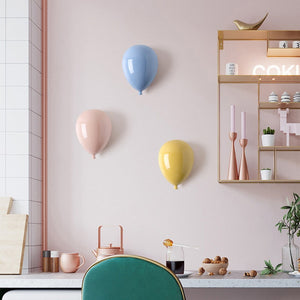 Ceramic balloon wall hanging decoration wall hanging art children's room decoration home decoration accessories sculpture gifts acacuss