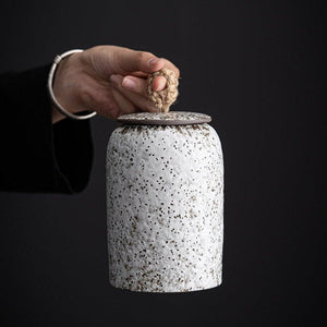 Ceramic coffee canister acacuss