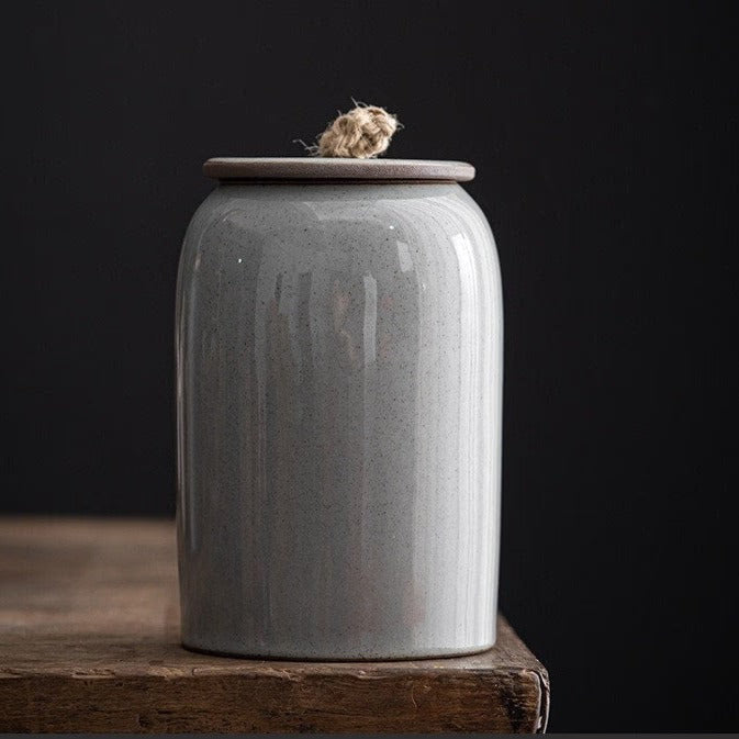 Ceramic coffee canister acacuss