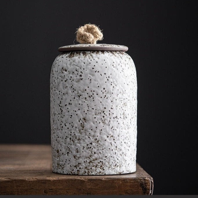 Ceramic coffee canister acacuss