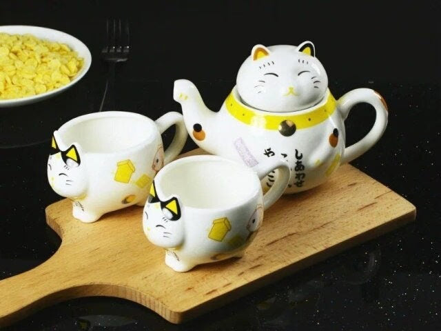 Ceramic cup lucky cat milk coffee cup gift cup creative pot  I Coffee Mug Milk Tea Cups Drinkware I Unique Design Home office Gift acacuss