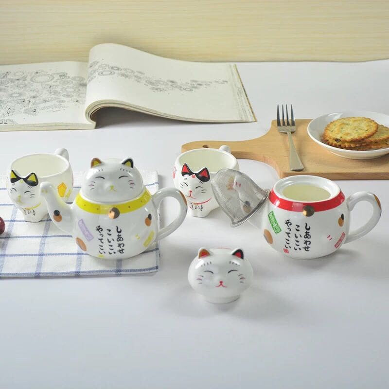 Ceramic cup lucky cat milk coffee cup gift cup creative pot  I Coffee Mug Milk Tea Cups Drinkware I Unique Design Home office Gift acacuss