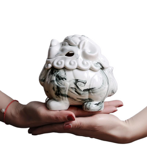Ceramic household indoor incense burner for Buddha incense aromatherapy burner tea ceremony ornaments ashtray with lid acacuss