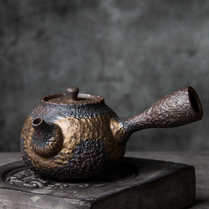Ceramic kyusu teapot kettle chinese ceramic tea pot 220ml acacuss