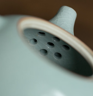 Ceramic kyusu teapot with wooden Side handle I Japanese Ceramic Teapot acacuss