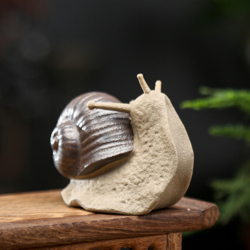 Ceramic small ornaments bonsai micro landscape creative snail gardening succulent potted plant landscaping decorative crafts acacuss