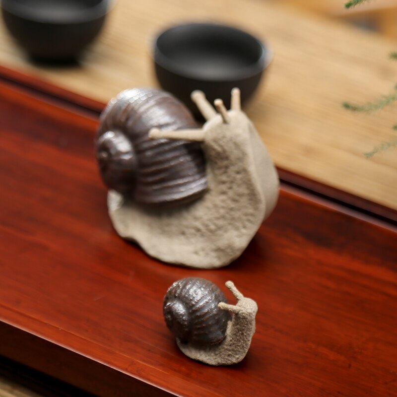 Ceramic small ornaments bonsai micro landscape creative snail gardening succulent potted plant landscaping decorative crafts acacuss