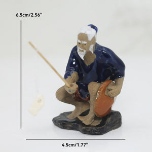 Ceramics Fisherman Boat Figurines for Aquarium Fish Tank Lanscape Bonsai Rockery Ornament Decoration Fairy Garden Home Decor acacuss
