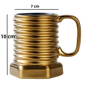 Ceramics Milk Mug Screw Water Cup Office Coffee Set Gift Christmas Cups Ceramic Mugs Coffee Cups acacuss