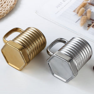 Ceramics Milk Mug Screw Water Cup Office Coffee Set Gift Christmas Cups Ceramic Mugs Coffee Cups acacuss