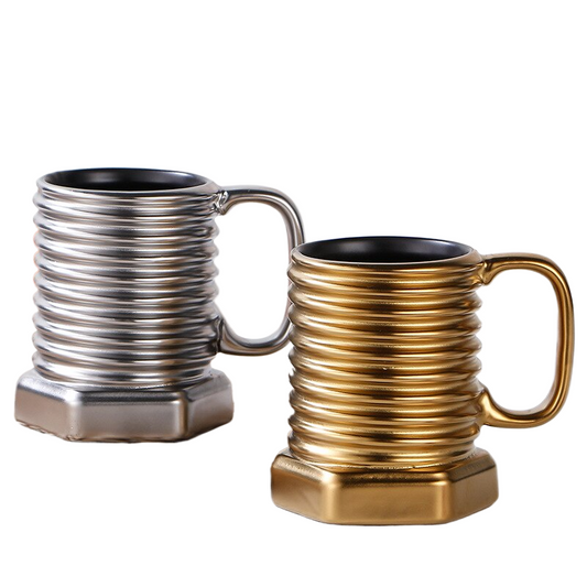 Ceramics Milk Mug Screw Water Cup Office Coffee Set Gift Christmas Cups Ceramic Mugs Coffee Cups acacuss