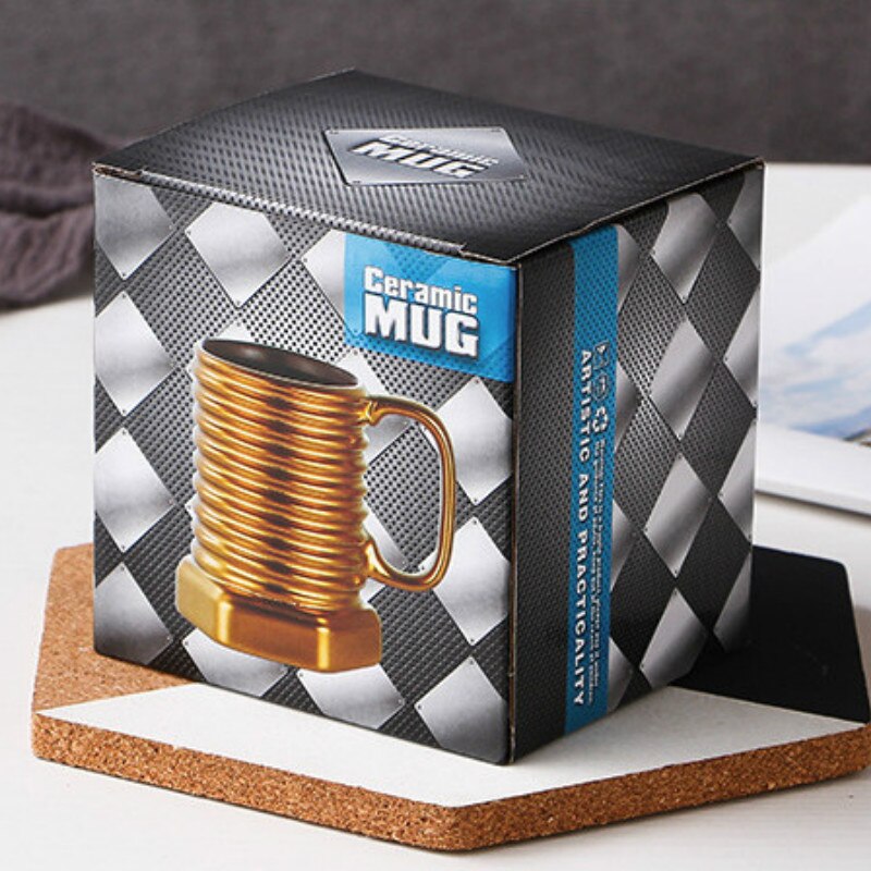 Ceramics Milk Mug Screw Water Cup Office Coffee Set Gift Christmas Cups Ceramic Mugs Coffee Cups acacuss