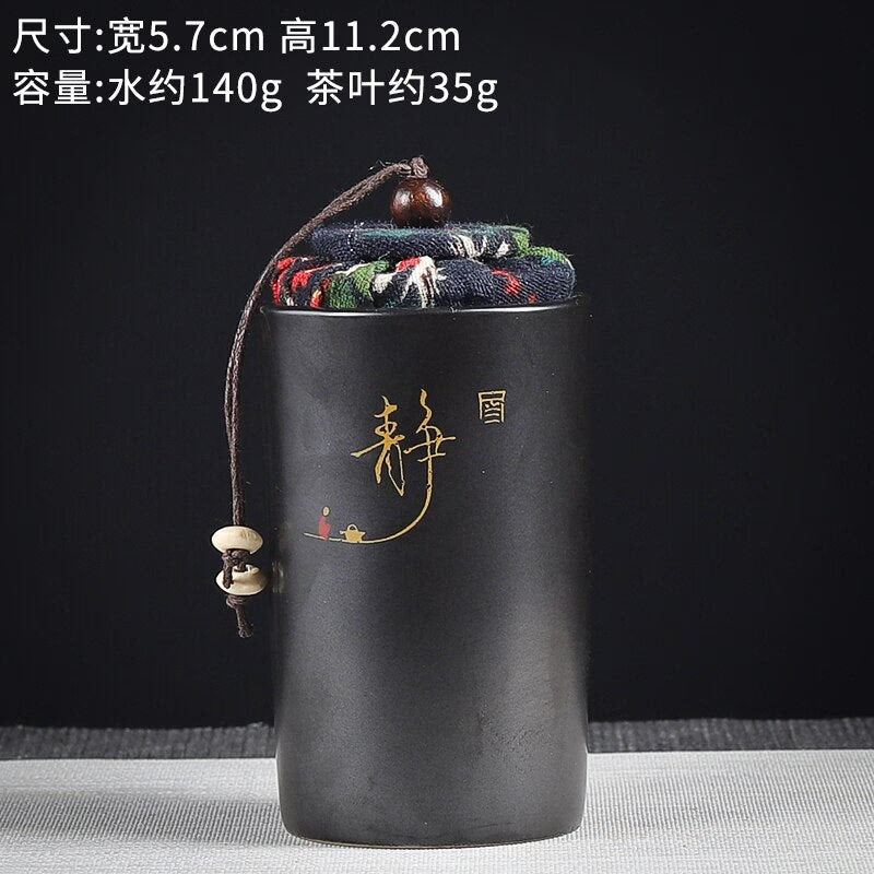 Ceramics Sealed Jar Tea Caddy Tea Box Storage Tank Tea Organizer Candy Jar Food Container Storage Box Tea Can Decorative Jars acacuss
