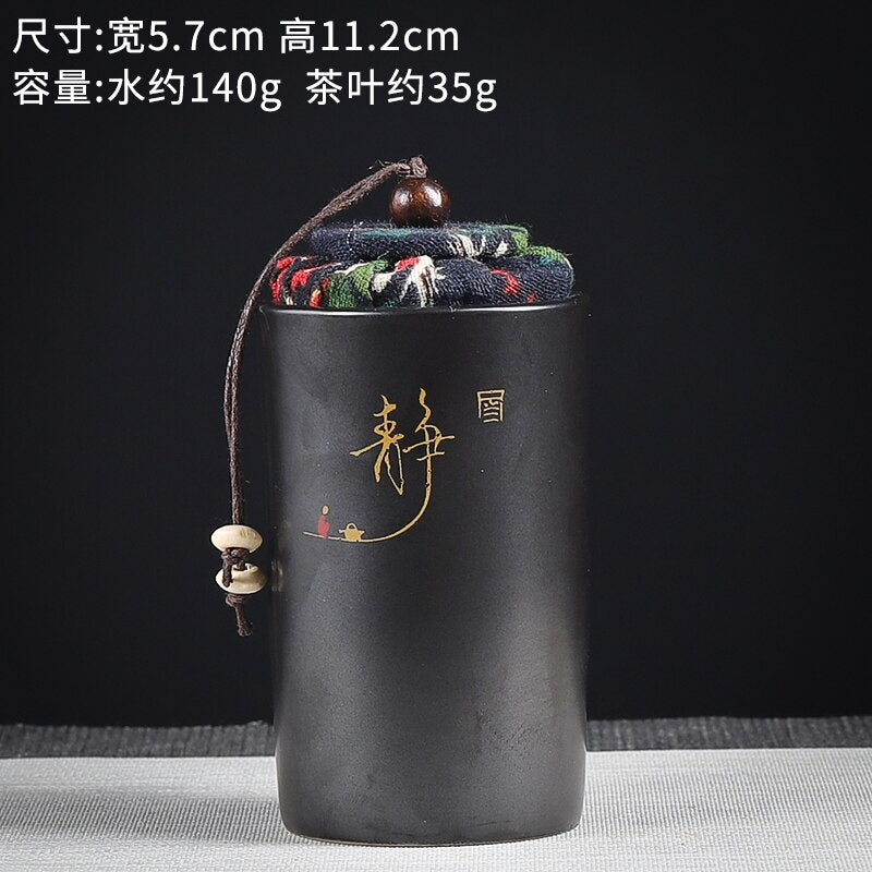 Ceramics Sealed Jar Tea Caddy Tea Box Storage Tank Tea Organizer Candy Jar Food Container Storage Box Tea Can Decorative Jars acacuss