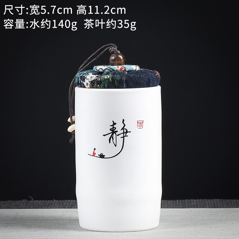 Ceramics Sealed Jar Tea Caddy Tea Box Storage Tank Tea Organizer Candy Jar Food Container Storage Box Tea Can Decorative Jars acacuss