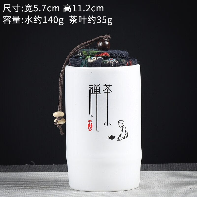 Ceramics Sealed Jar Tea Caddy Tea Box Storage Tank Tea Organizer Candy Jar Food Container Storage Box Tea Can Decorative Jars acacuss