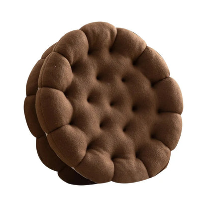 Chair Seat Office Nap Pillow for All Season Home Decor Creative and Cute Cookie Shaped Pillow for Dormitory Sofa acacuss
