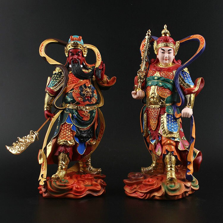 Character Statue, Guan Gong, Wei Tuo, Statue, Buddhist Supplies, Resin Crafts, Home Decorations, Holiday Gifts acacuss